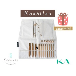 Seeknit Koshitsu Premium Set, 10 cm / 4 inch, 11 sizes with Seeknit mini case, Bamboo Interchangeable Circular Knitting Needle, ID 59733
