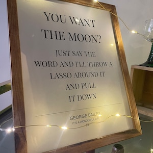 Movie Quote Decor And Frame