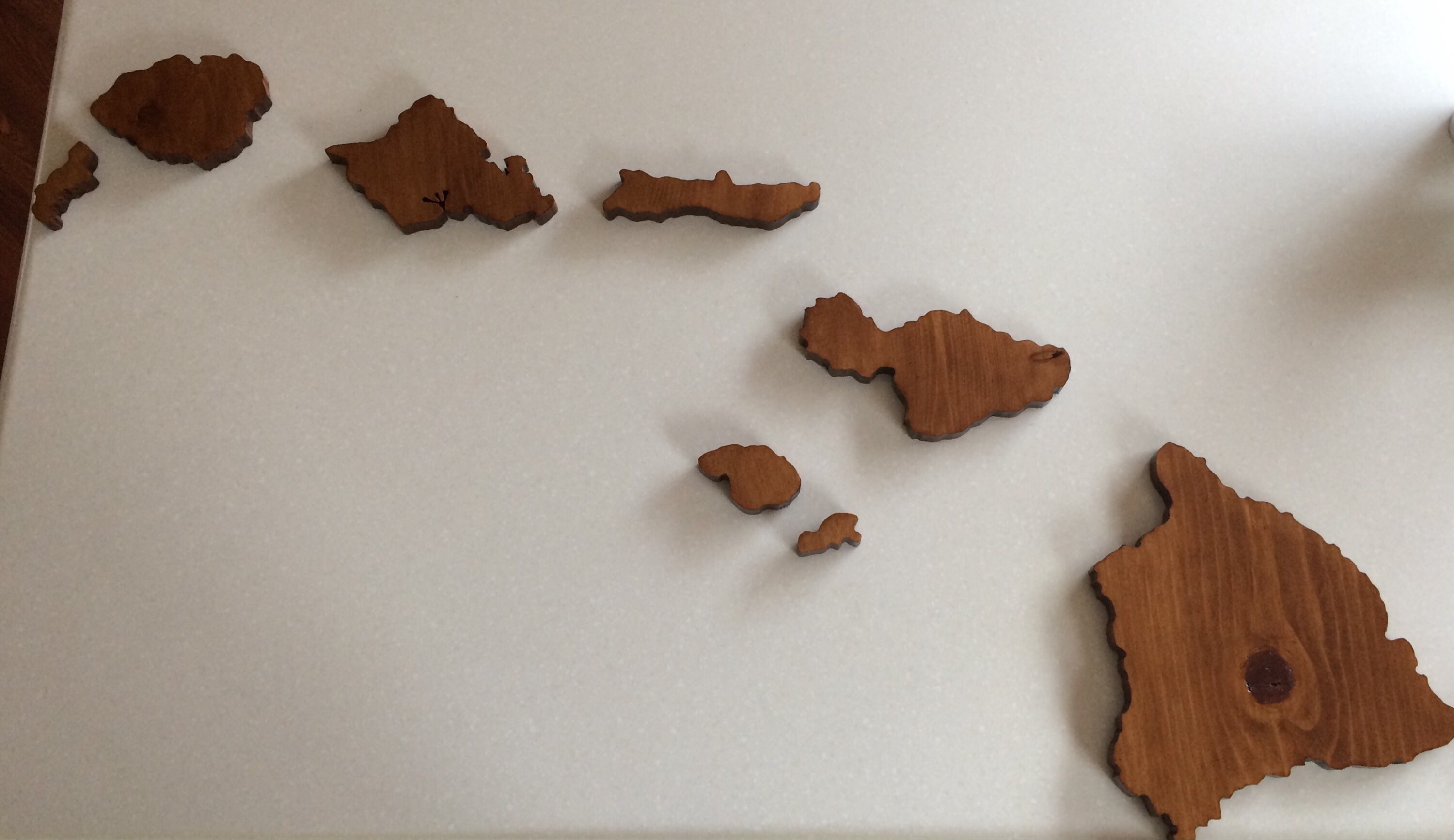 Handcrafted Wooden Hawaiian Island Chain Wall Art Made With Etsy