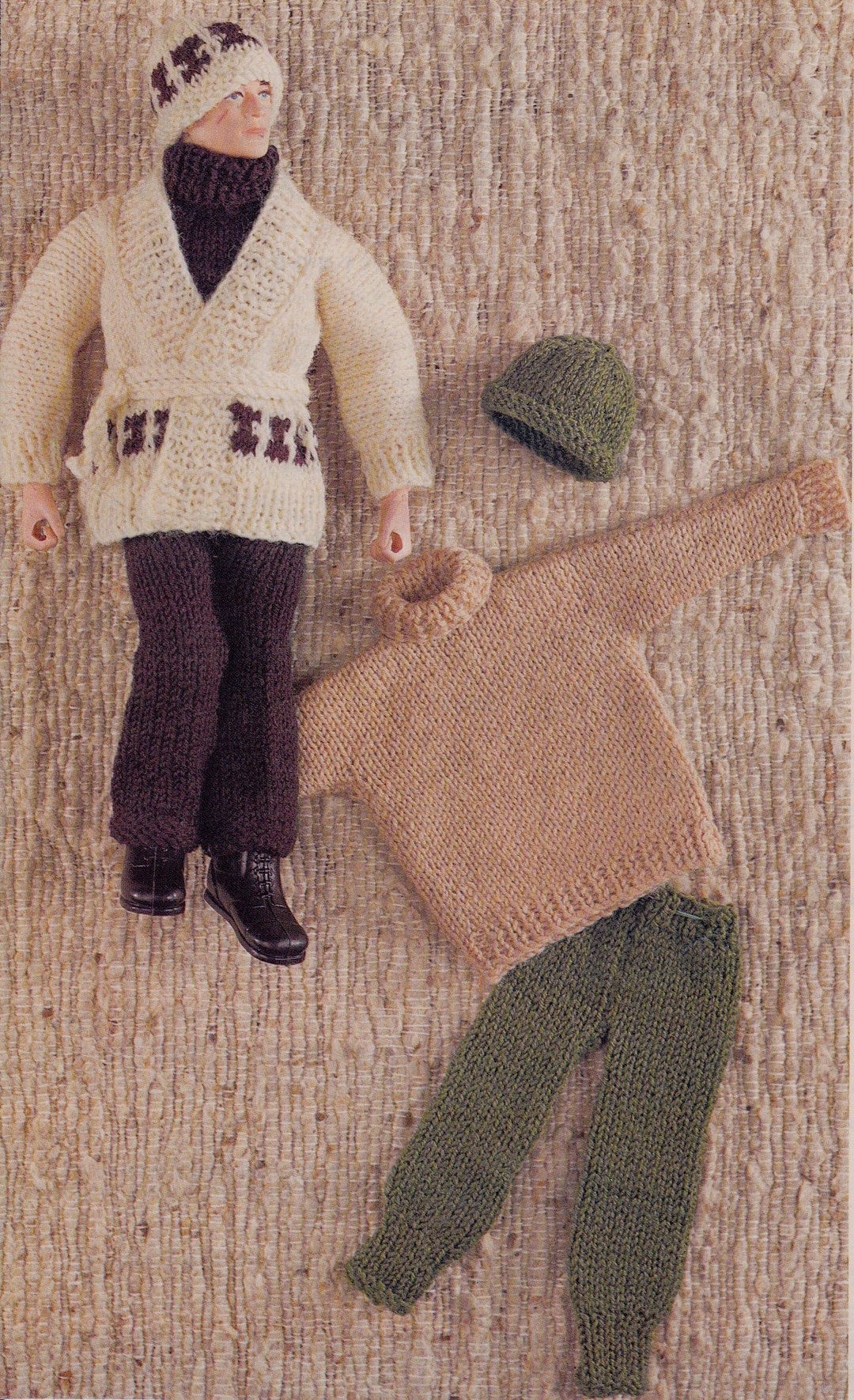 Action Man Clothes: 2 X Trousers, 2 X Hats, a Starksy Hutch Cardigan ...
