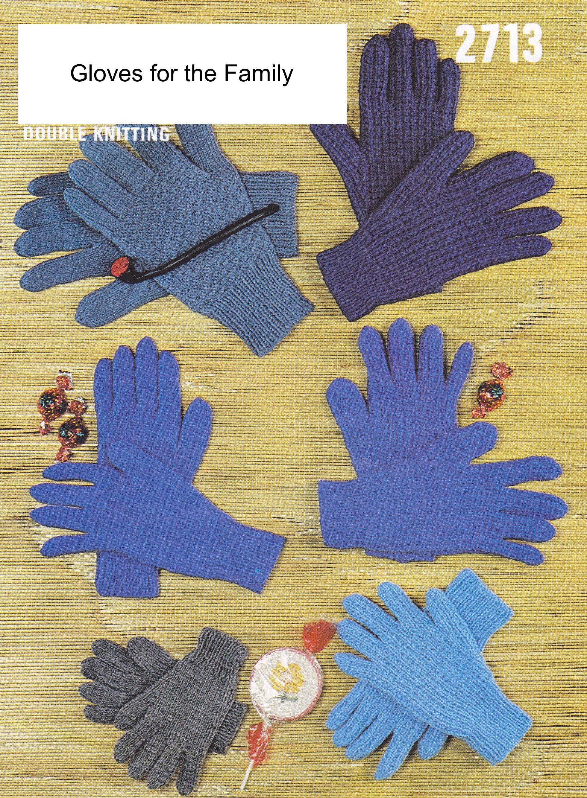 Gloves for the Whole Family Knitted on Two Needles in DK Etsy UK