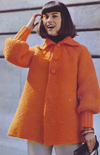 Cardigan Donna Maglia Grossa Manica A Bolle - A2ZUKFASHION - Prodotto In Italia