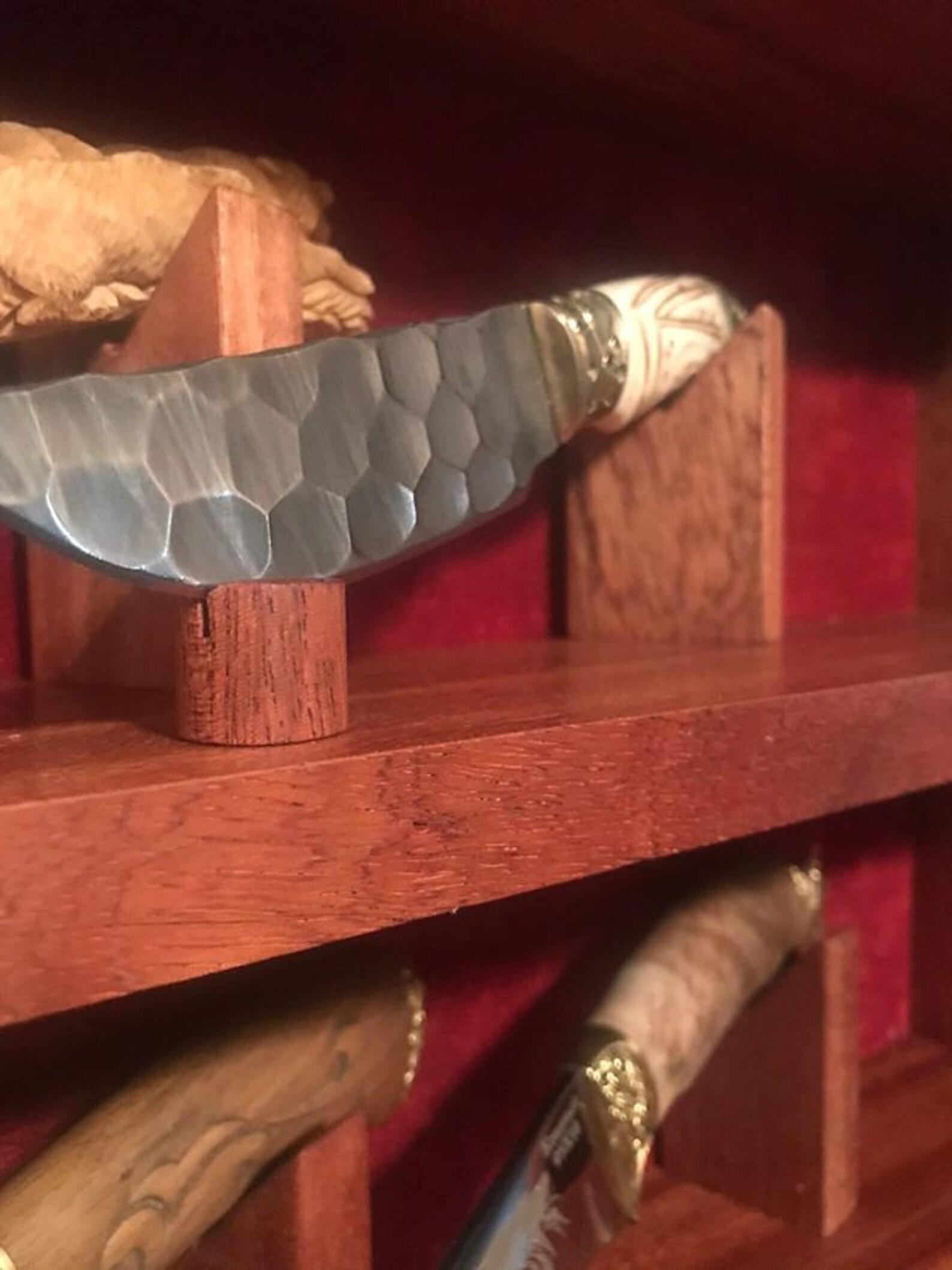 Knife Display Hunting Knife Display Case Wood Etsy