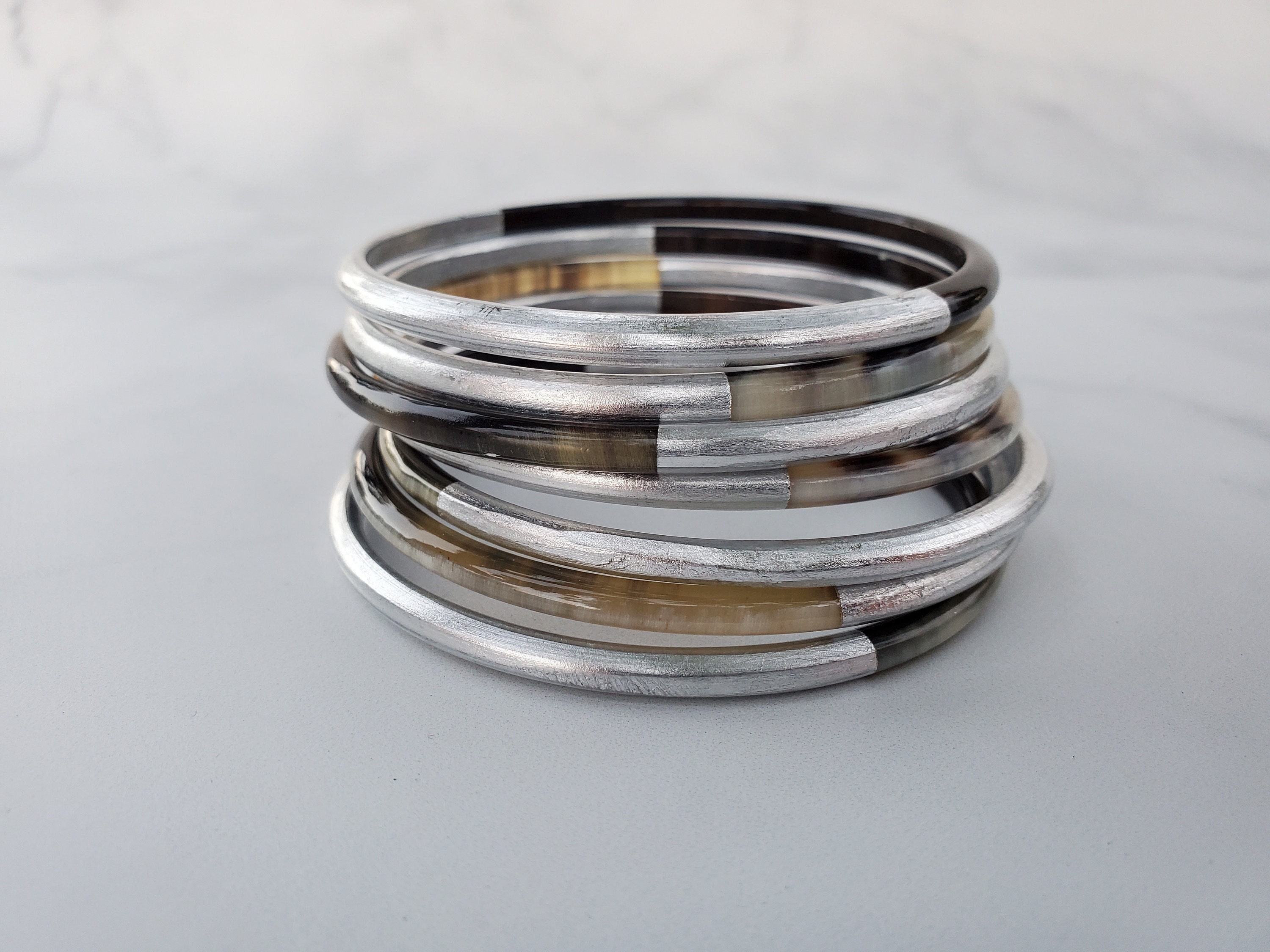 Horn Bangles - Etsy