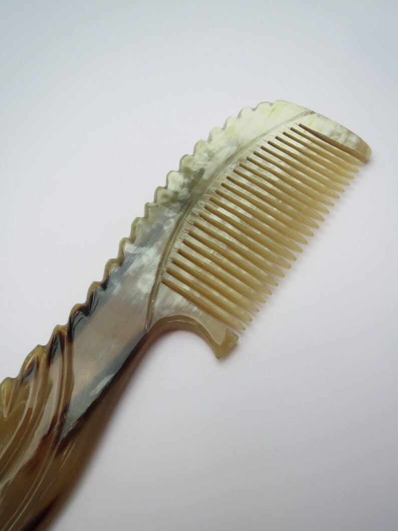 Brushes For Hair Horn Beard Comb Natural Horn Comb High Etsy