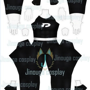 Danny Phantom bodysuit pattern (download file)