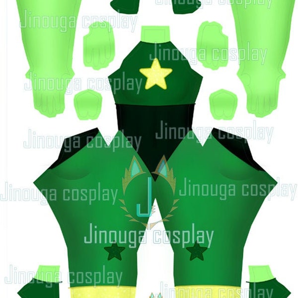 Peridot star bodysuit pattern (download file)