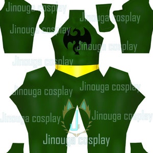 Iron Fist bodysuit pattern (download file)