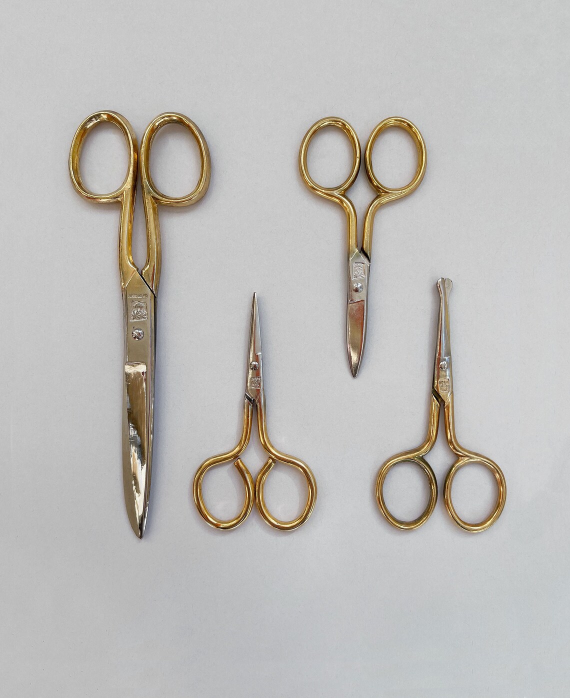 Vintage German Scissors Set of Four Sewing/Embroidery Etsy