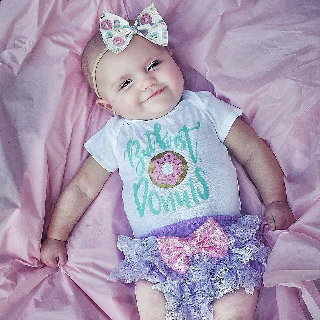 Baby girl clothes Baby girl donut outfit Baby girl outfits Etsy