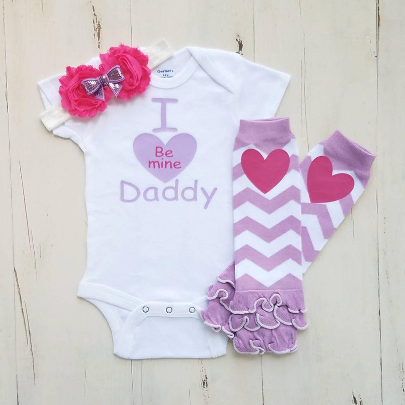 daddy's my first valentine onesie