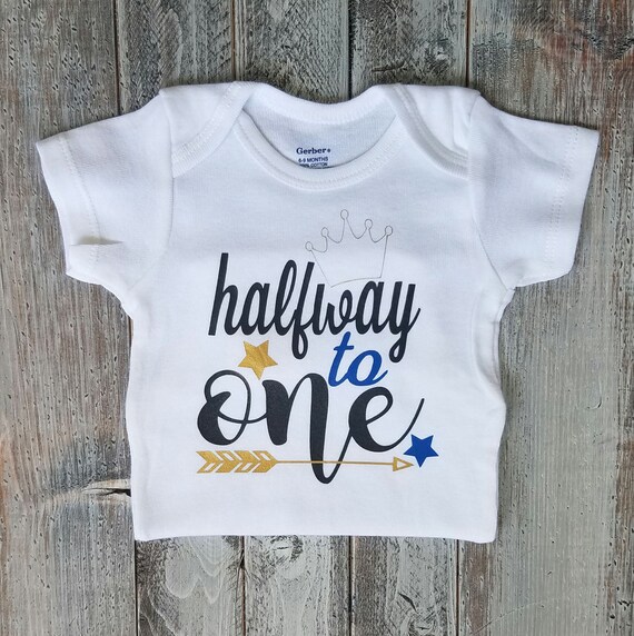 half birthday onesie