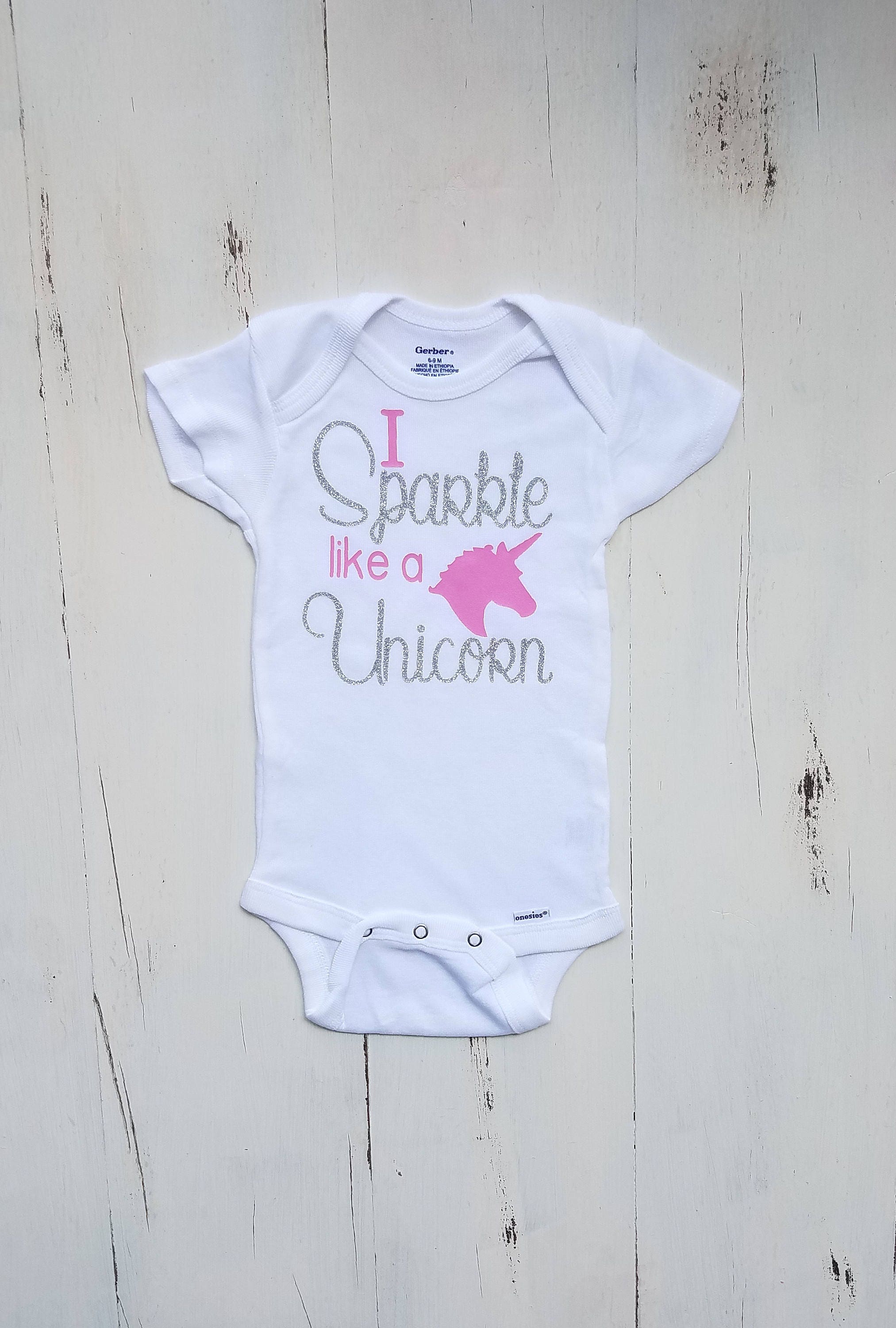 Unicorn Onesie, Baby Girl Clothes, Onesie, Baby Girl Unicorn, Baby Gi…