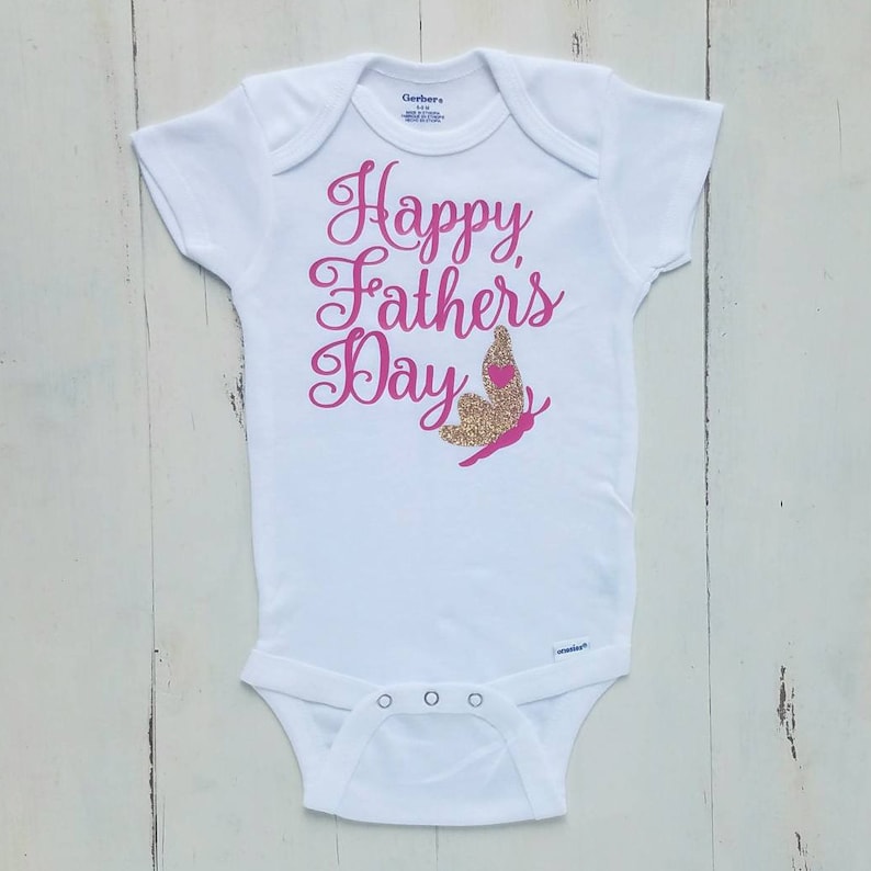 Baby Girl 1st Father's Day Outfit Baby Girl First Fathers Etsy