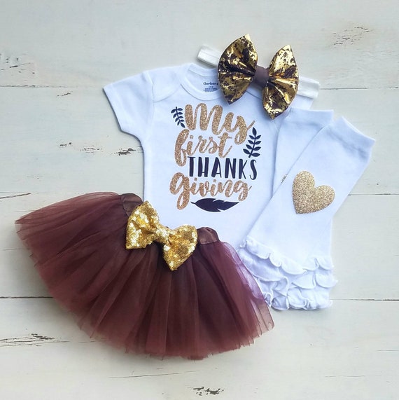 etsy baby girl thanksgiving outfit