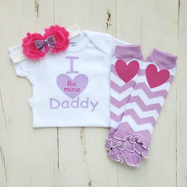 daddy's my first valentine onesie