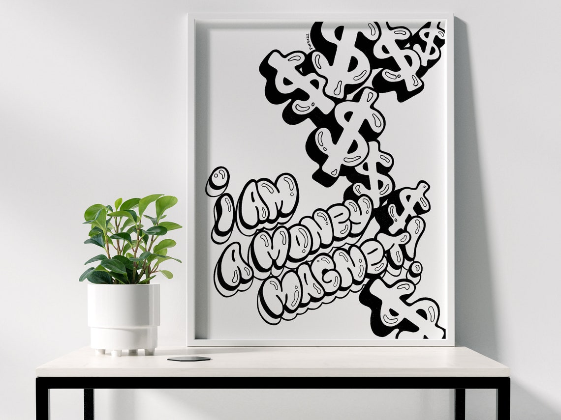 MONEY Affirmation Poster Manifestation Mantra Printable - Etsy Canada