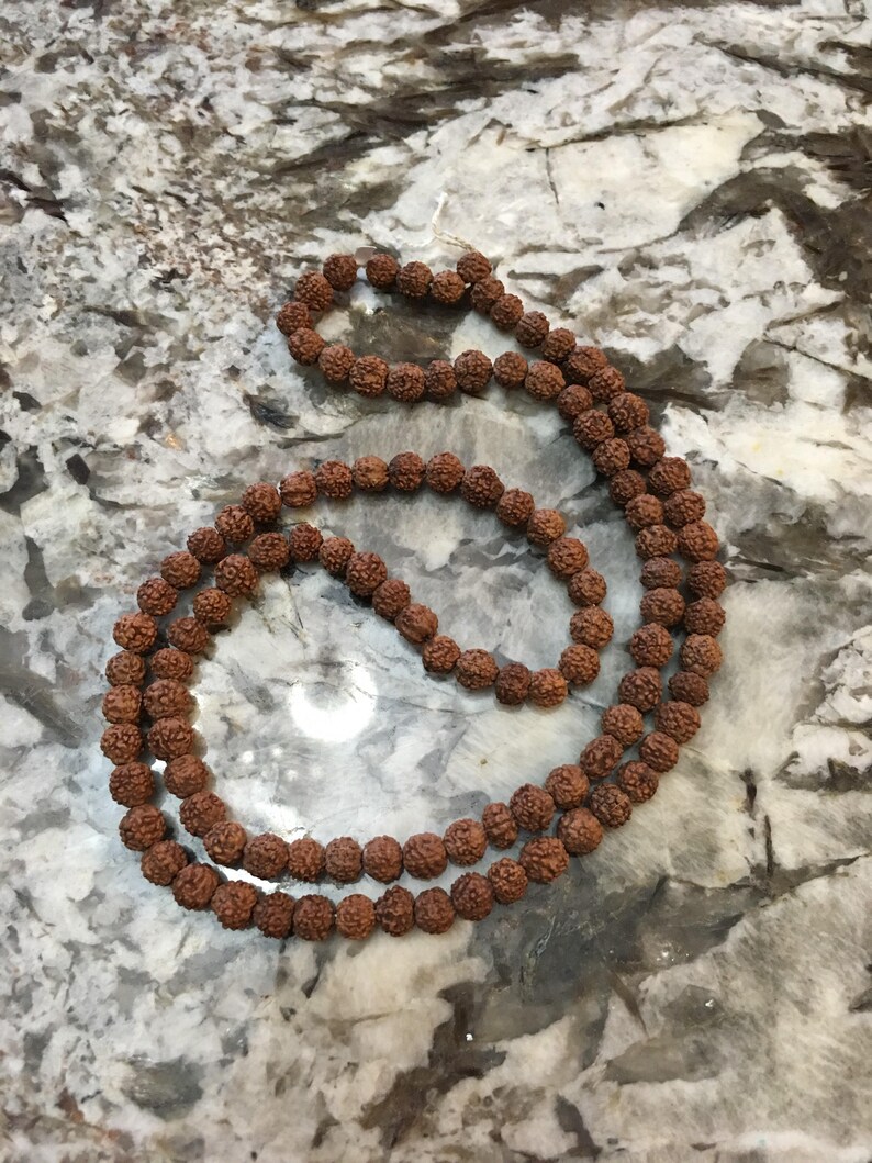 Rudraksha 6mm Pure Natural Untreated Rudraksha Beads Mukhi Etsy