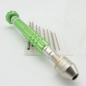 Quality Mini Hand Drill With 10 Different Drill Bits Polymer Clay