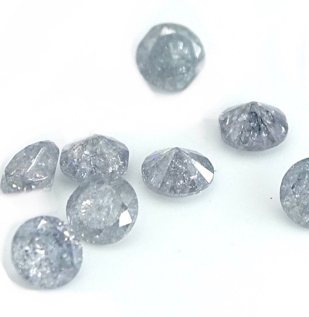 10 Pack of 3mm Loose Rough Diamond Crackle Cubic Zirconia Rose Loose