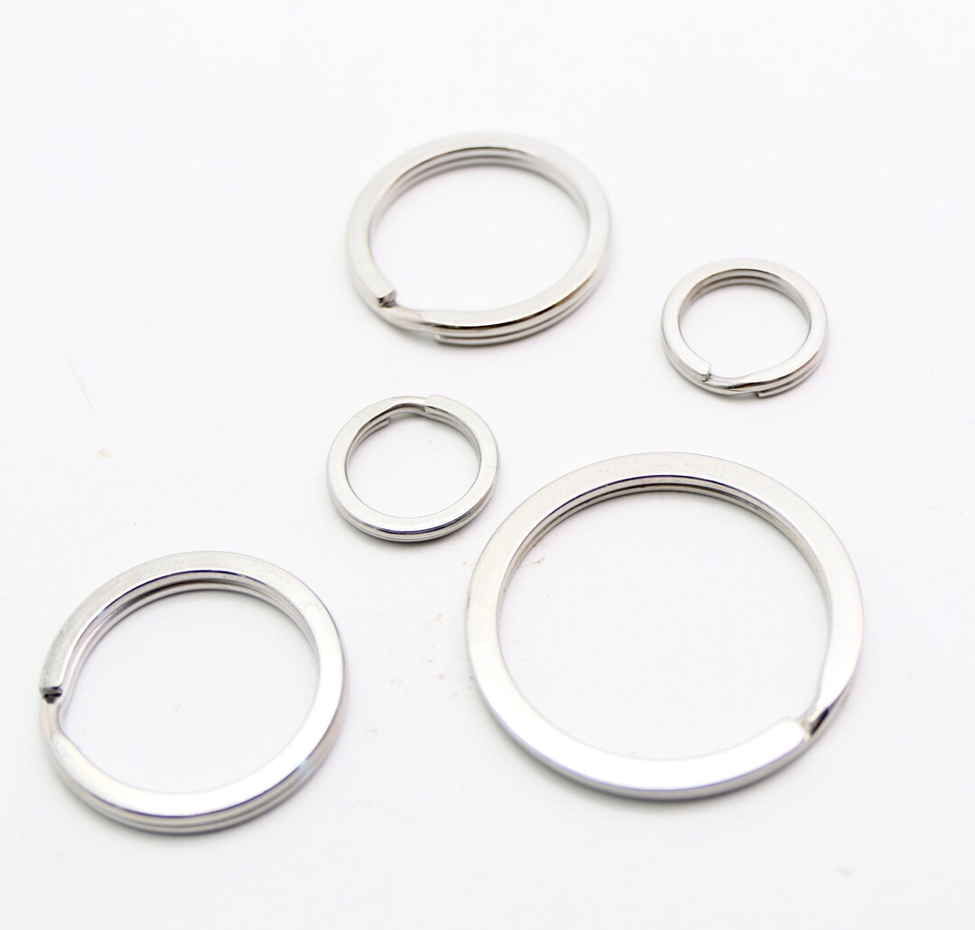 10 X Stainless Steel Split Rings Stainless Steel Key Ring Etsy