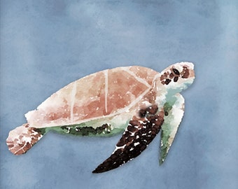 Sea Turtle Wall Art, Turtle Gifts, Sea Turtle Decor, Sea Turtle Print, Sea Turtle Watercolor, Sea Turtle Painting, Sea Turtle Poster, Turtle