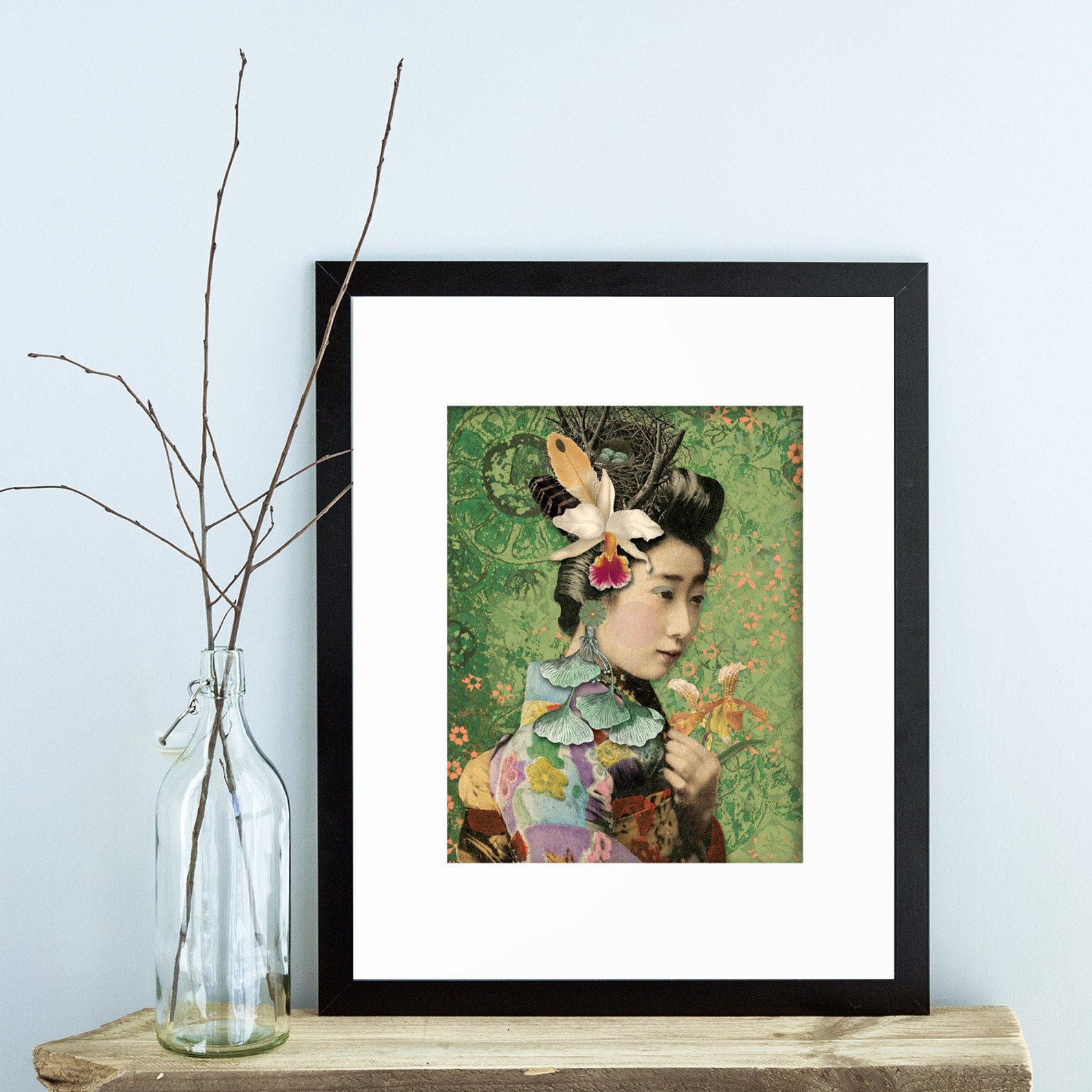 GEISHA WALL ART Japanese Wall Art Geisha Girl Home Decor Etsy New Zealand