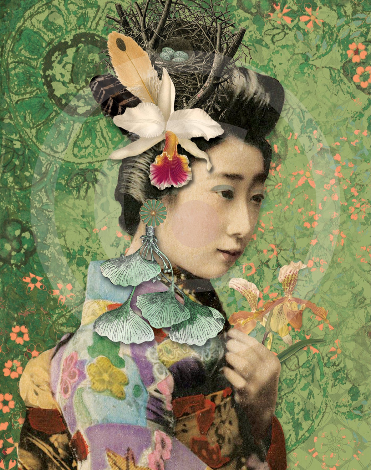 GEISHA WALL ART Japanese Wall Art Geisha Girl Home Decor Etsy