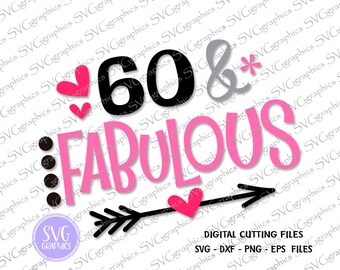 Download 60th birthday svg | Etsy