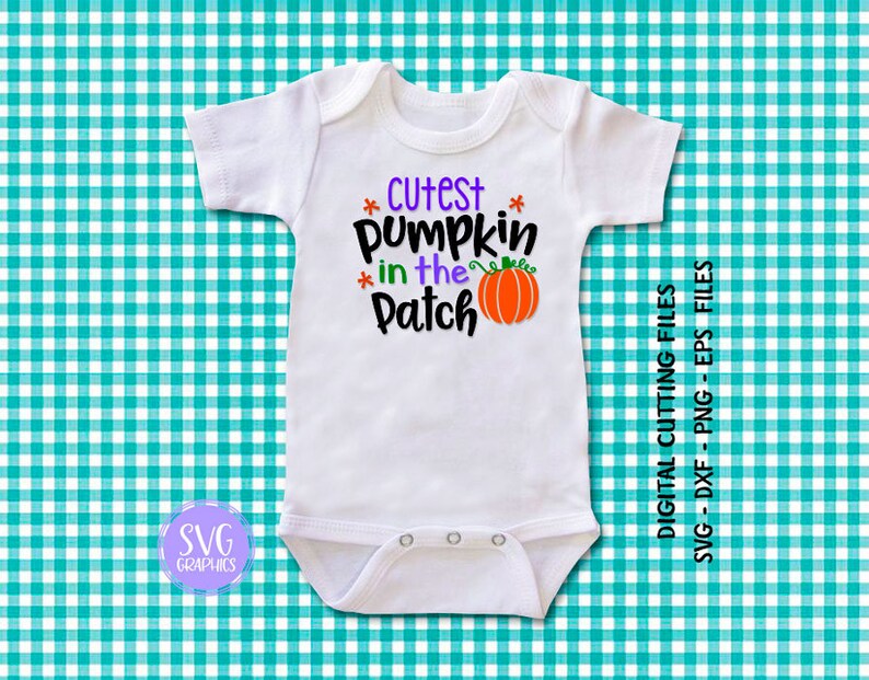 Download Svg dxf eps Cut File 055-Cutest Pumpkin in the Patch SVG ...
