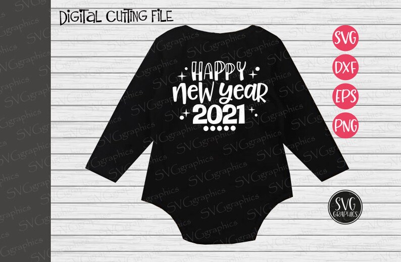Download 2 designs svgdxfeps 066-Happy New Year 2021 digital | Etsy
