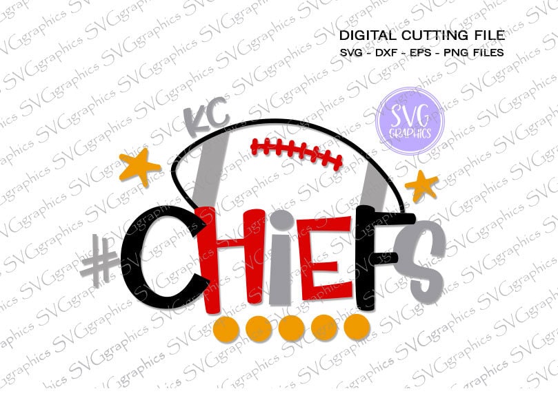 Vector Art svg for Cricut,Silhouette Cameo,iron on vinyl Chiefs Sports SVG File,Chiefs Mascot SVG,Arrow SVG Commercial /& Personal Use