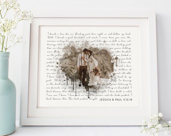 Custom Song Lyrics, Wedding Song Gift, Song Lyrics Print, Anniversary Gifts, First Dance Lyrics, Song Lyrics Wall Art, Valentines Gift