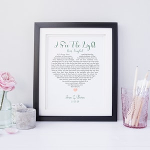 Custom Song Lyrics Print, Heart Shaped Lyrics, First Dance Lyrics, Engagement Gift, Music Print, Lyrics Poster, Song Lyrics Wall Art