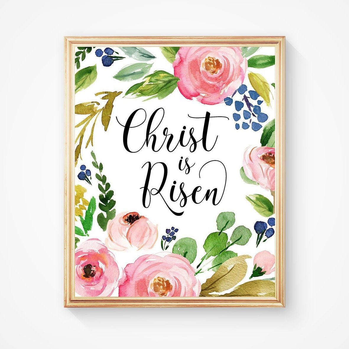 Christ is Risen Easter Wall Decor He Has Risen Bible Verse Etsy