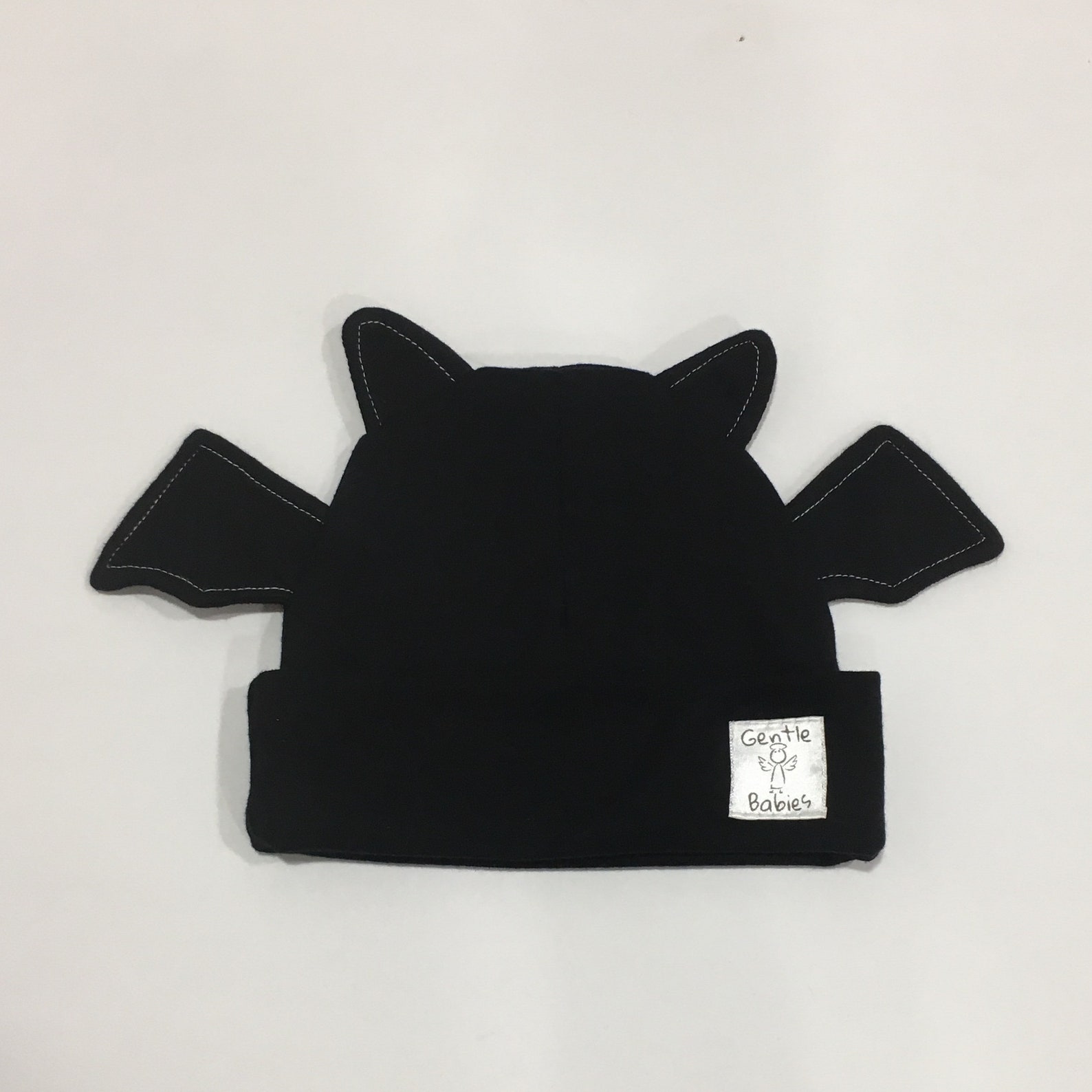 Black Baby Beanies Bat Ear Baby hats Animal Ear Baby Etsy