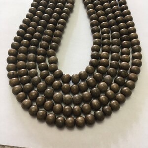 Grijshoutkralen, 8 mm natuurlijke grijshoutkralen, 53-59 kralen, 16 inch streng, mala-kralen, houten kralen, grijshoutkralen.