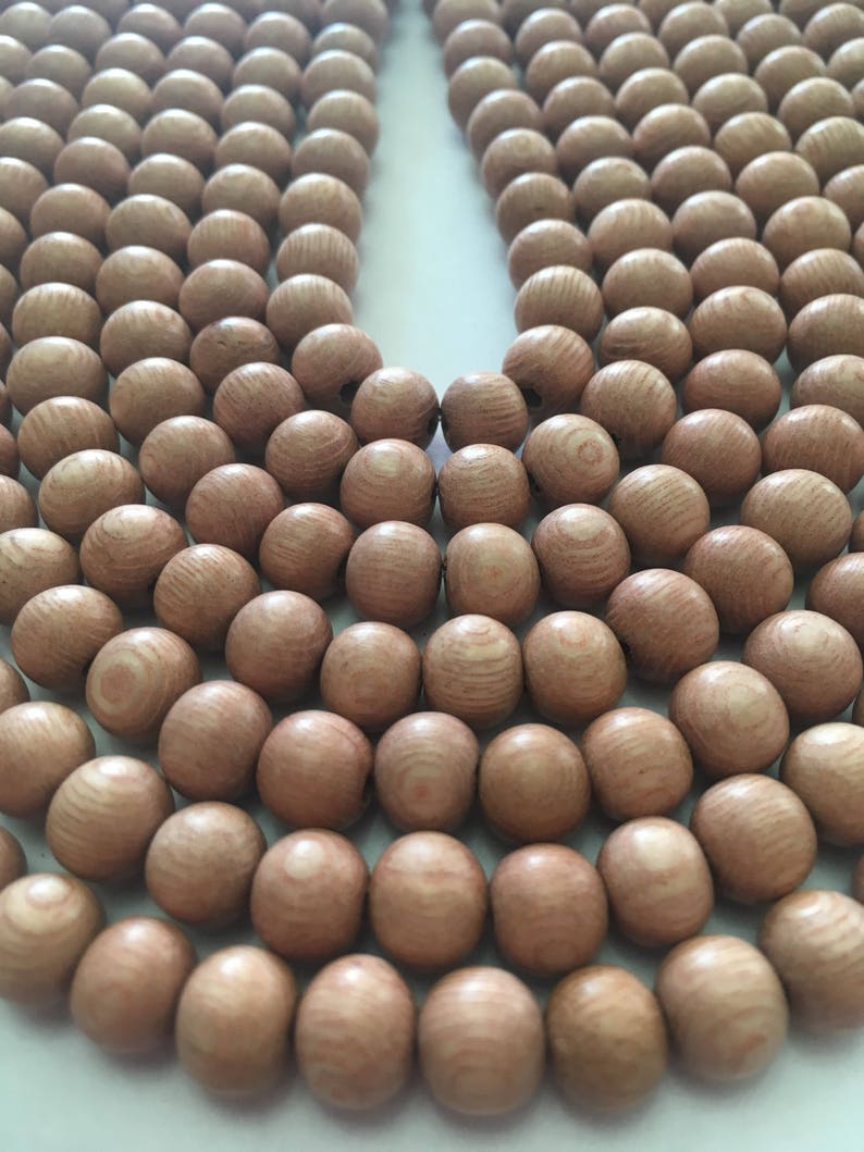 Rosewood Beads, 6mm Natural Matte Rosewood, 7075 Beads 16 Inch Strand