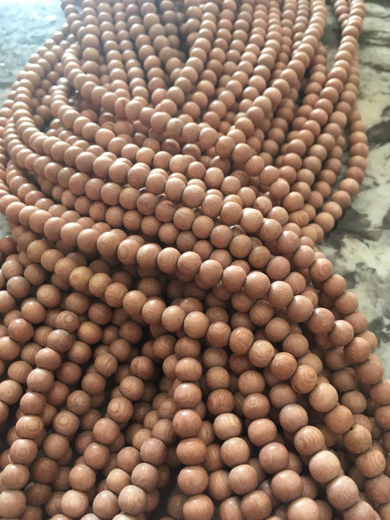 Rosewood Beads 6mm Natural Rosewood 68 75 Beads / 16 Inch | Etsy