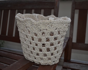 Crochet Knitted Cotton bag