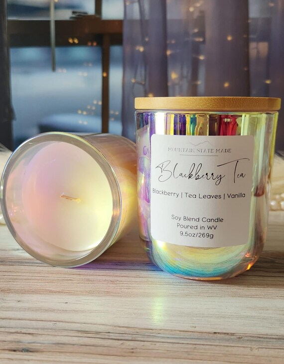 Candle Making 6 Jars with FREE Lids - Iridescent Milk