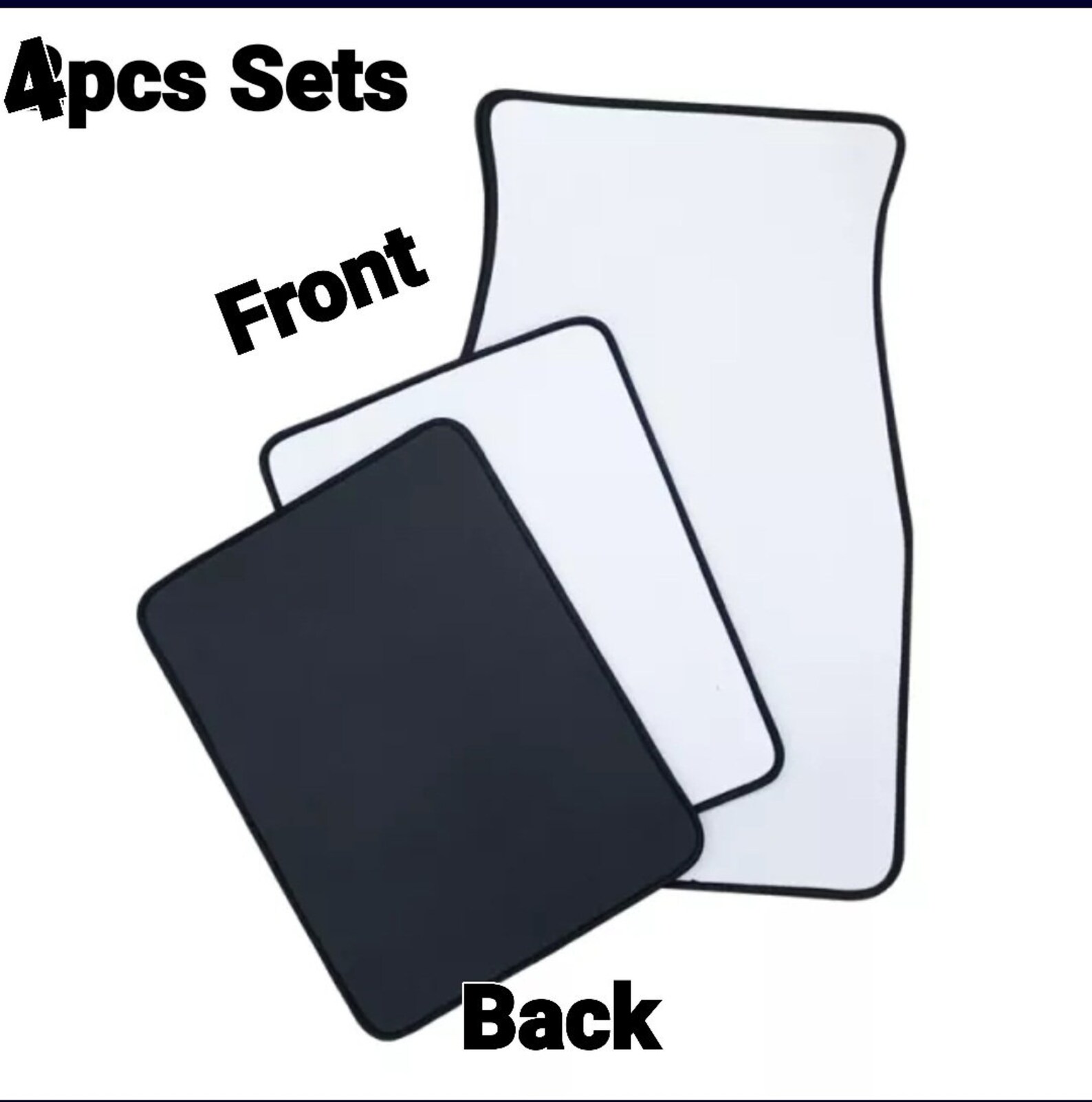 4pcs Sublimation Car Mats Etsy