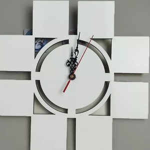 Chitransh White Sublimation Blank MDF Clocks, Size: 8x8 Inch at Rs