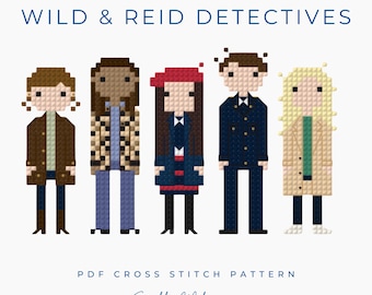 Wild & Reid Private Detectives Harry Wild Inspired Cross Stitch Pattern PDF Download