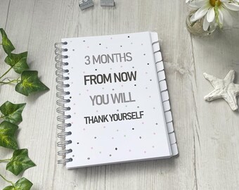 Weight loss Journal , Personalised Daily Planner, Food Diary, Slimming World, WW, Calorie Counting - Thank Yourself