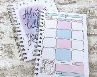 diet journal etsy