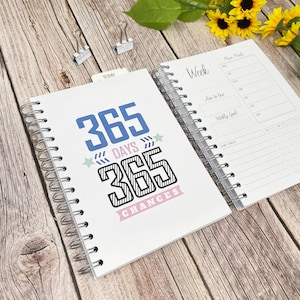 12 Month Food Diary: Weight Loss & Habit Tracker Planner
