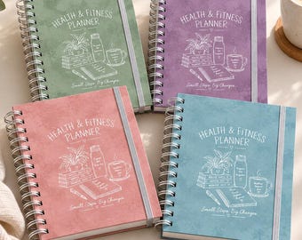 12 Month Health & Fitness Planner | A5 Wellness Journal, Habit Tracker (Hardback)