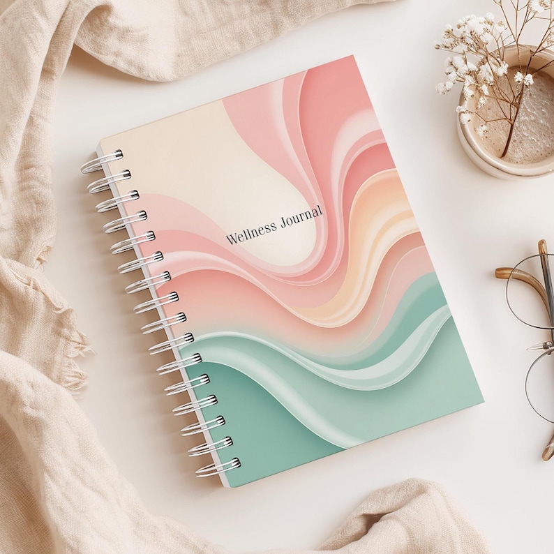 減量ジャーナル＆習慣トラッカー：デイリープランナー - レインボーウェーブ Planner Only