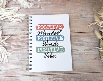 12 Week Weight Loss & Wellness Journal - Positive Mindset In Mono